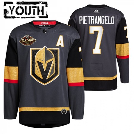Vegas Golden Knights Hockeydrakt Alex Pietrangelo 7 2022 NHL All-Star Svart Authentic - Barn